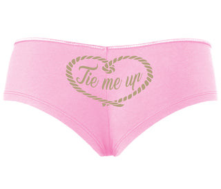 Tie Me Up - Cute Rope Design - Pink Boyshort