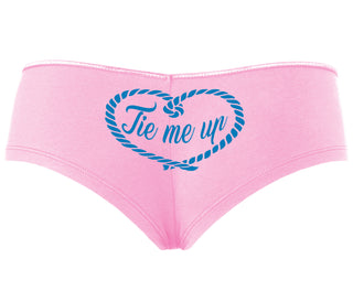 Tie Me Up - Cute Rope Design - Pink Boyshort