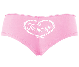 Tie Me Up - Cute Rope Design - Pink Boyshort