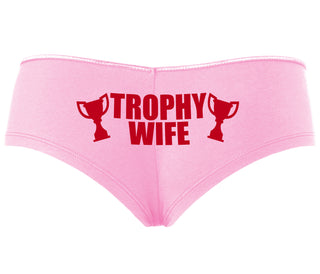 Trophy Wife Award - Pink Boyshort