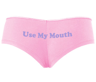 Use My Mouth - Pink Boyshort