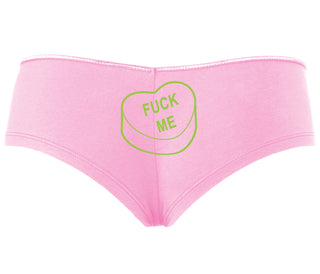 Fuck Me - Valentines Day Candy - Pink Boyshort