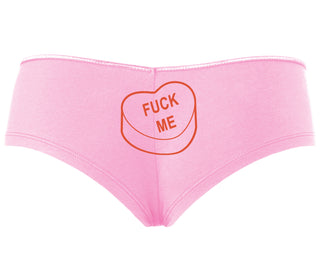 Fuck Me - Valentines Day Candy - Pink Boyshort