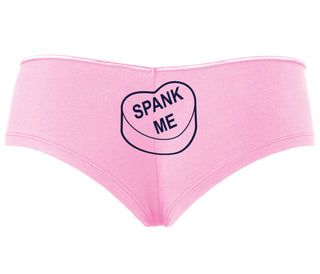 Valentines Day Candy - Spank Me - Pink Boyshort