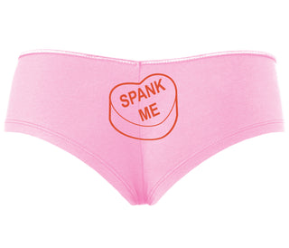 Valentines Day Candy - Spank Me - Pink Boyshort
