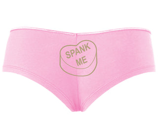 Valentines Day Candy - Spank Me - Pink Boyshort