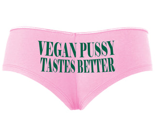 Vegan Pussy Tastes Better - Pink Boyshort