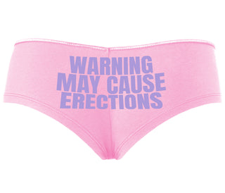 Warning May Cause Erections - Pink Boyshort