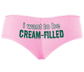 I Want To Be Cream Filled - Pink Boyshort