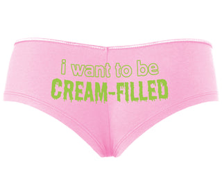 I Want To Be Cream Filled - Pink Boyshort