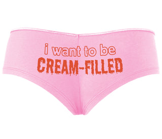 I Want To Be Cream Filled - Pink Boyshort