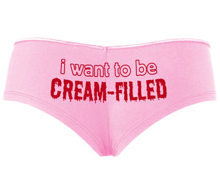 I Want To Be Cream Filled - Pink Boyshort