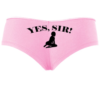 Yes Sir - Submissive Woman - Pink Boyshort