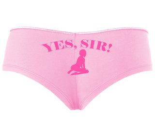 Yes Sir - Submissive Woman - Pink Boyshort