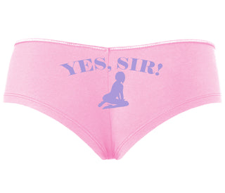 Yes Sir - Submissive Woman - Pink Boyshort