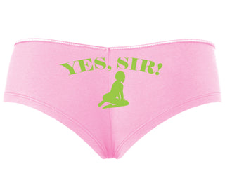 Yes Sir - Submissive Woman - Pink Boyshort