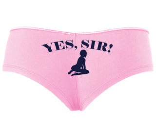 Yes Sir - Submissive Woman - Pink Boyshort