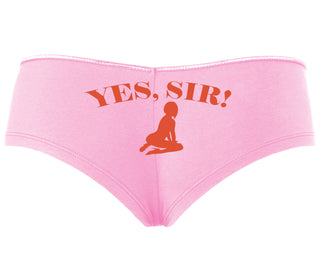 Yes Sir - Submissive Woman - Pink Boyshort