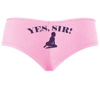 Yes Sir - Submissive Woman - Pink Boyshort