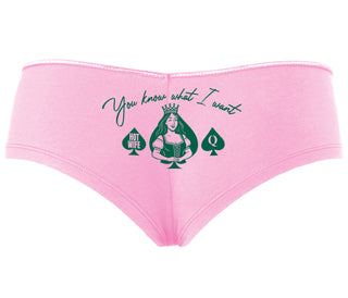 You Know What I Want - Queen Of Spades - Pink Boyshort