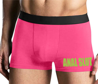 Anal Slut - Mens Pink Boxer Brief