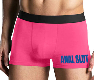 Anal Slut - Mens Pink Boxer Brief