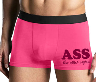 Ass The Other Vagina - Mens Pink Boxer Brief