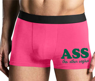 Ass The Other Vagina - Mens Pink Boxer Brief