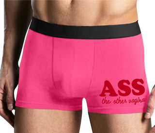 Ass The Other Vagina - Mens Pink Boxer Brief