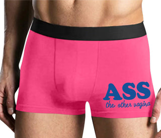 Ass The Other Vagina - Mens Pink Boxer Brief