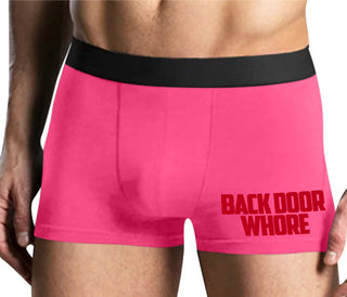 Back Door Whore - Mens Pink Boxer Brief