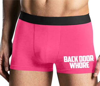 Back Door Whore - Mens Pink Boxer Brief