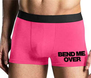 Bend Me Over - Mens Pink Boxer Brief
