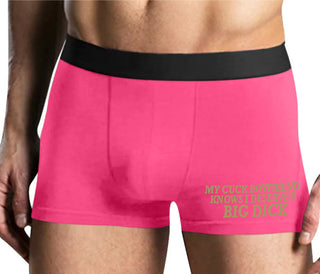 My Cuck Boyfriend Knows I Deserve A Big Dick - Mens Pink Boxer Brief
