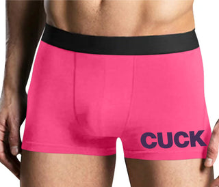 Cuck - Bold Design - Mens Pink Boxer Brief