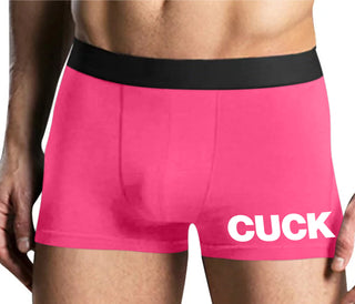 Cuck - Bold Design - Mens Pink Boxer Brief