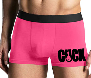 Cuck - Lock Logo - Mens Pink Boxer Brief
