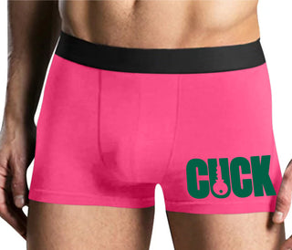 Cuck - Lock Logo - Mens Pink Boxer Brief