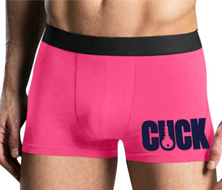 Cuck - Lock Logo - Mens Pink Boxer Brief