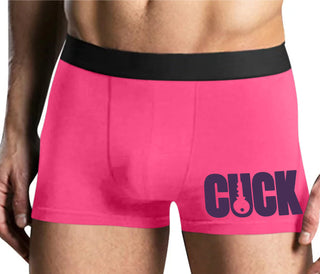 Cuck - Lock Logo - Mens Pink Boxer Brief