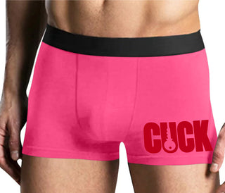 Cuck - Lock Logo - Mens Pink Boxer Brief
