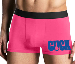 Cuck - Lock Logo - Mens Pink Boxer Brief