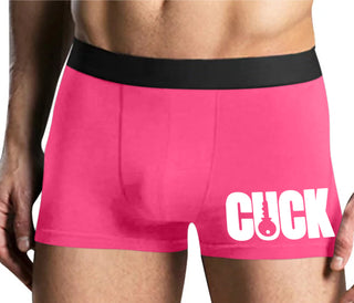 Cuck - Lock Logo - Mens Pink Boxer Brief