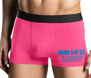 Cum In My Ass Daddy - Mens Pink Boxer Brief