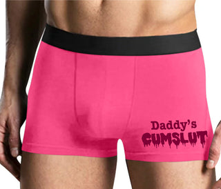 Daddy's Cumslut - Mens Pink Boxer Brief