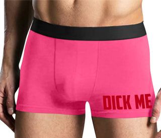 Dick Me - Mens Pink Boxer Brief