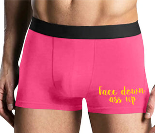 Face Down Ass Up - Mens Pink Boxer Brief