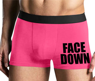 Face Down - Mens Pink Boxer Brief
