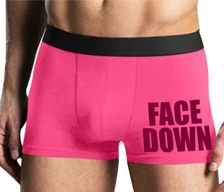 Face Down - Mens Pink Boxer Brief