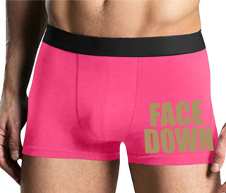 Face Down - Mens Pink Boxer Brief